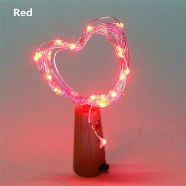 guirlande lumineuse led en fil de cuivre pour décoration festive