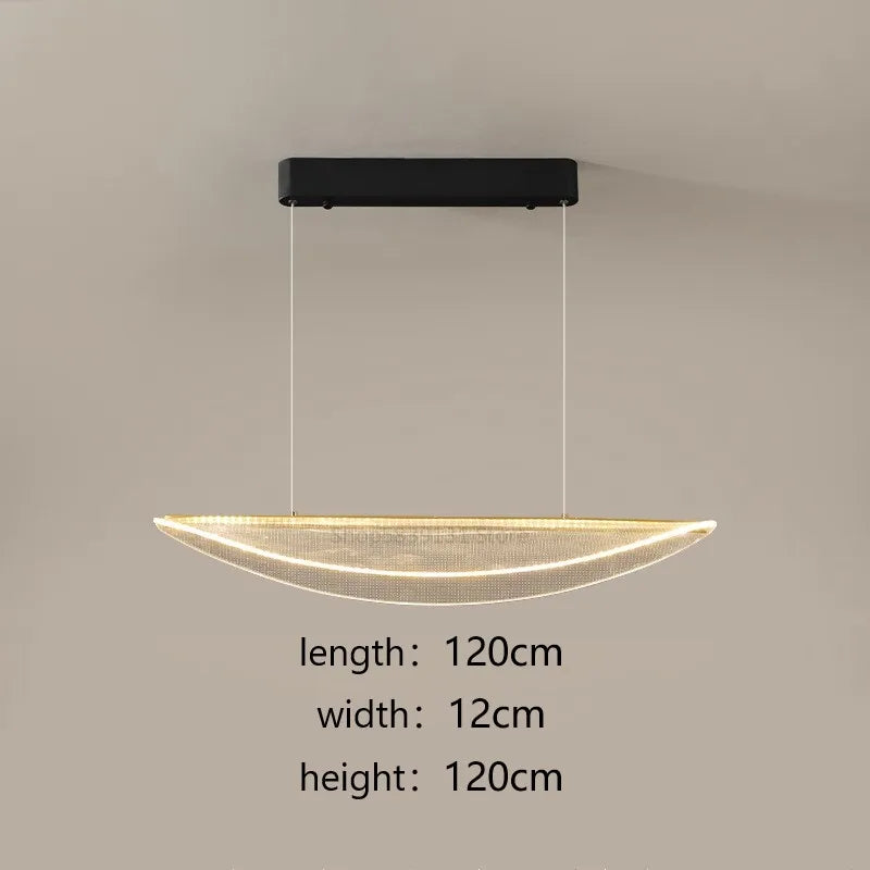 lustre acrylique moderne pour maison et restaurant