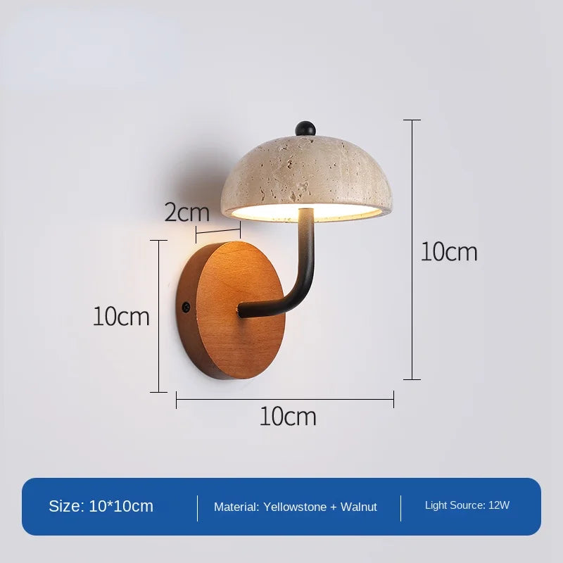 lampe de chevet simple en pierre naturelle pour ambiance chaleureuse