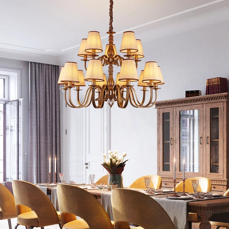 lustre de luxe classique suspension éclairage décorations luminaires de plafond