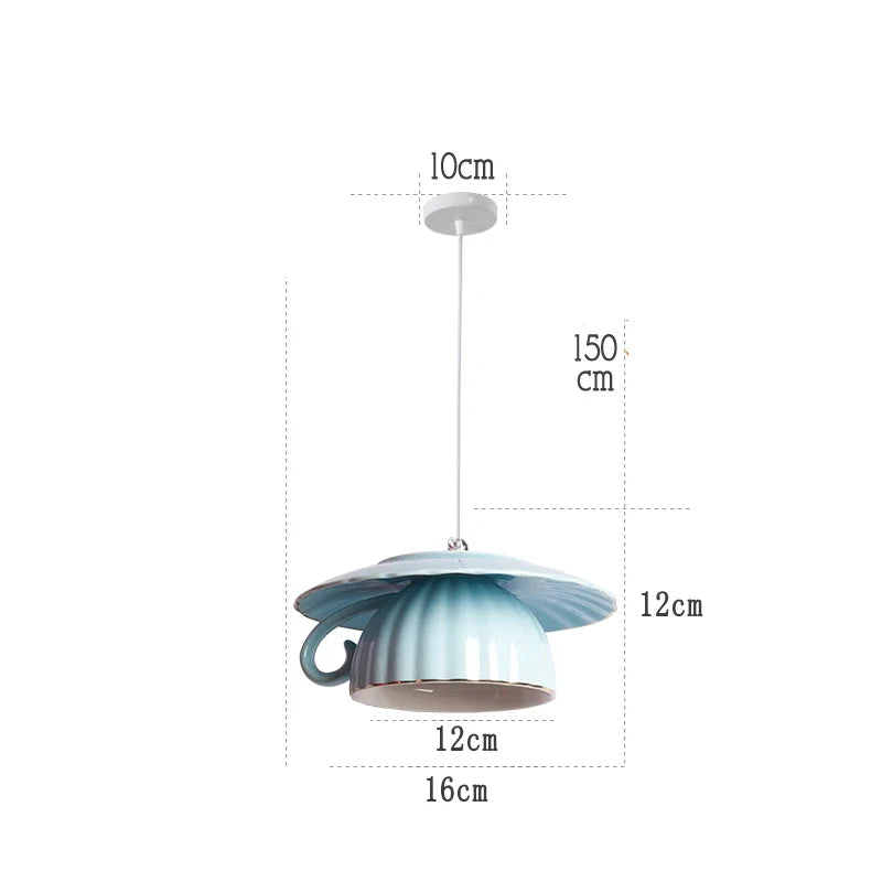 lampe suspension céramique moderne led