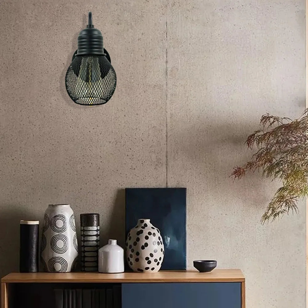 applique murale rétro loft avec interrupteur pour décoration intérieure
