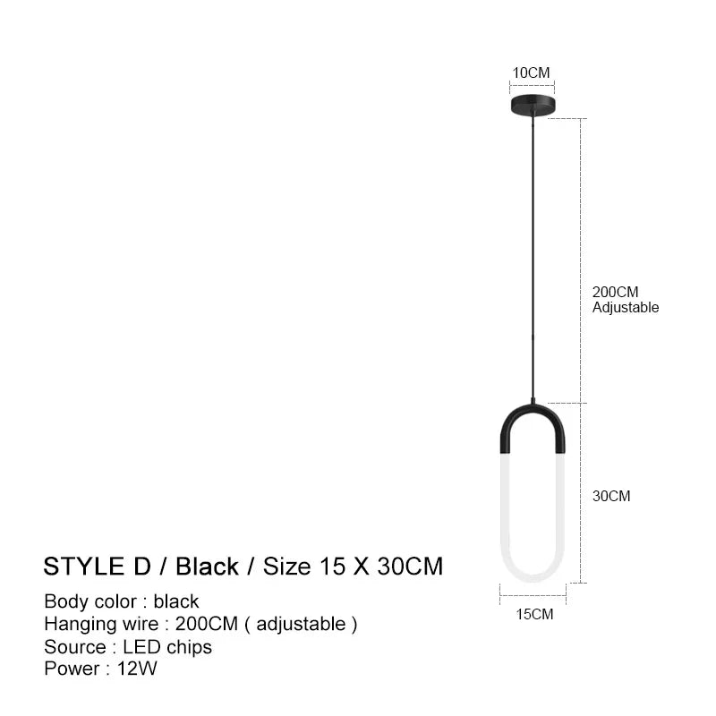 suspension moderne minimaliste luxe pour intérieur design