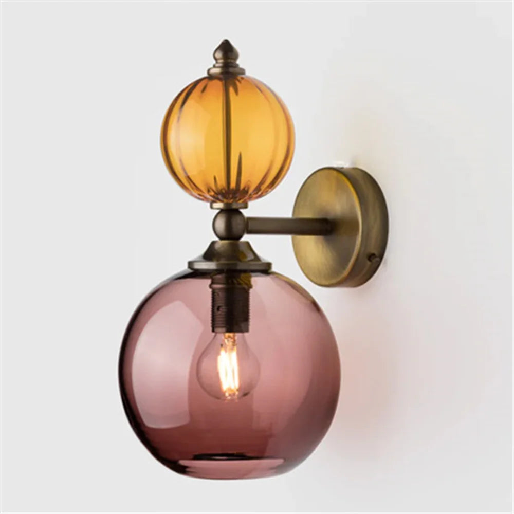 Applique murale LED en forme de bulle de verre