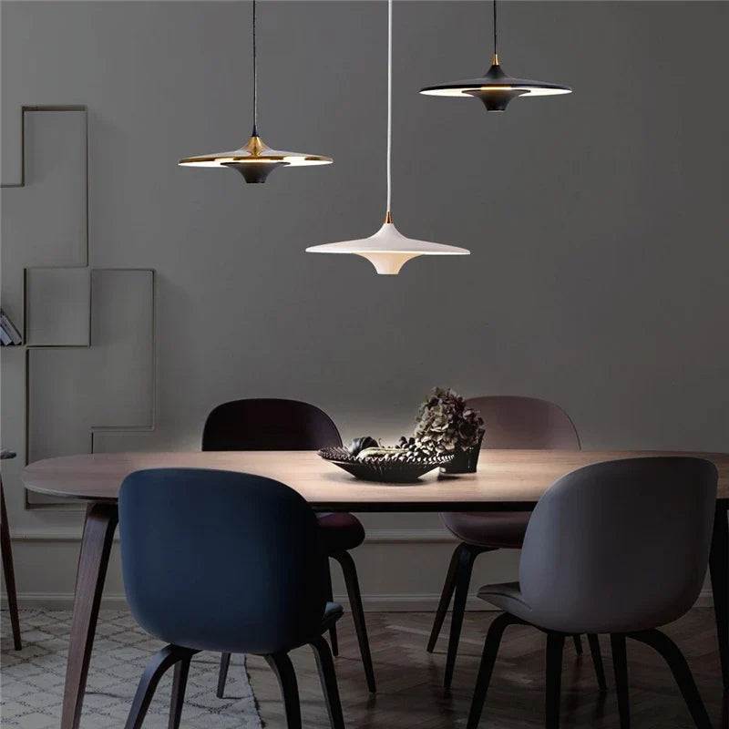 suspension led modernes simples et créatives nordiques