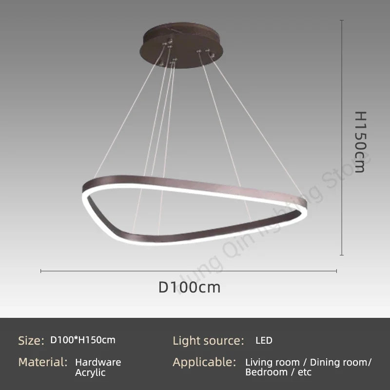 suspension moderne design pour éclairage intérieur élégant