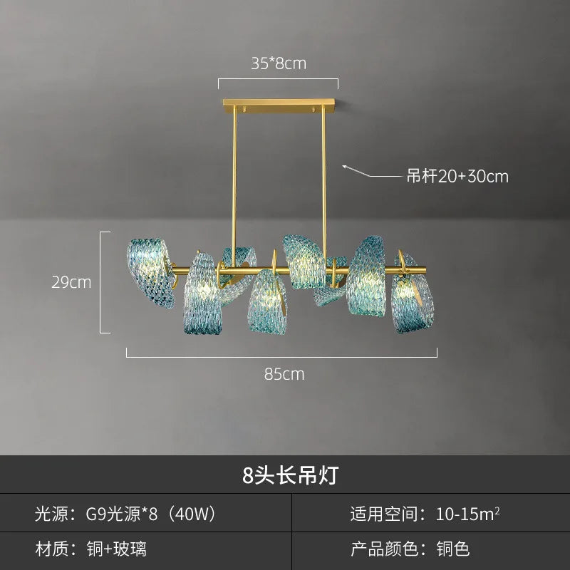 lustre de luxe moderne 2022 en laiton verre pour décoration maison