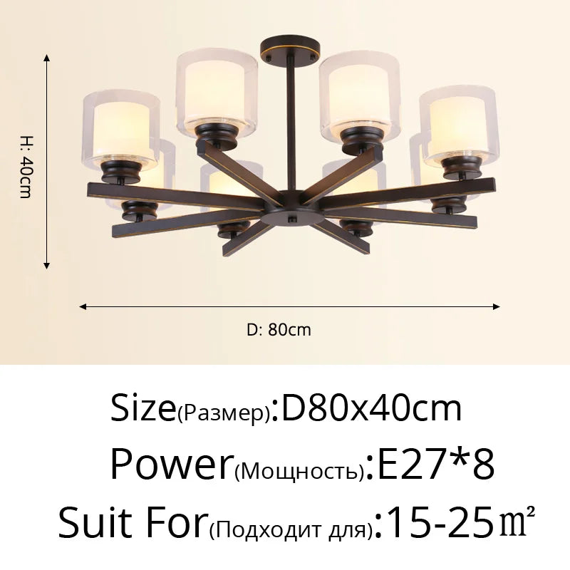 Bosmos European Style Decorative LED Chandeliers For Living Rooms, Bedrooms, And Modern Simple Indoor Lighting