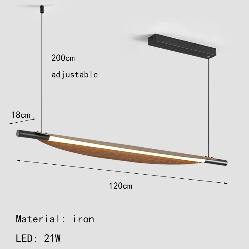 lustre minimaliste en métal avec 3 fils réglables pour bar