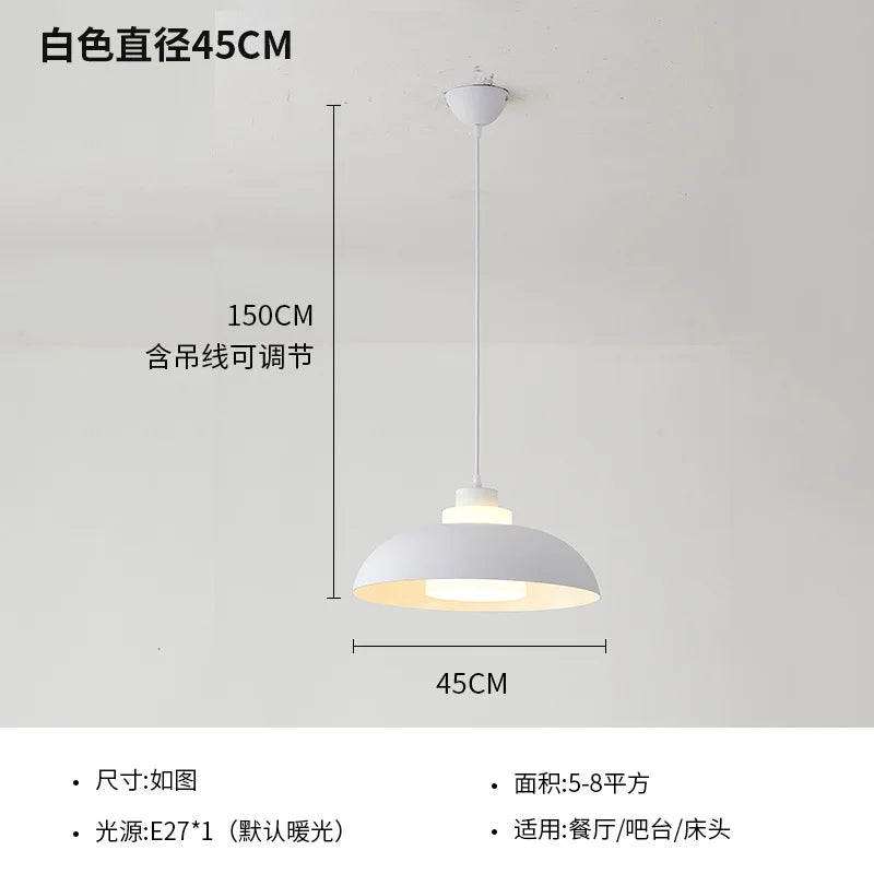 suspension moderne nordique LED créative design macaron pour intérieur