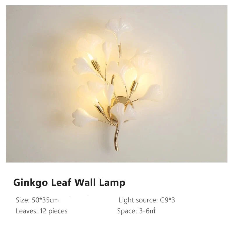 suspension luxe ginkgo design moderne pour éclairage élégant