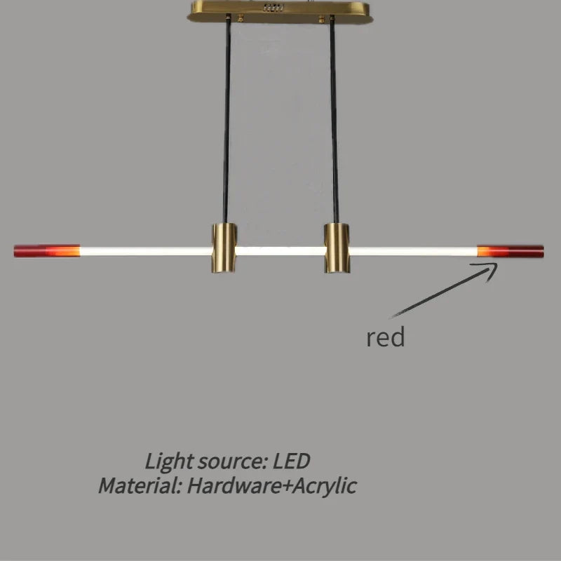 lustre minimaliste à LED pour bars et restaurants modernes