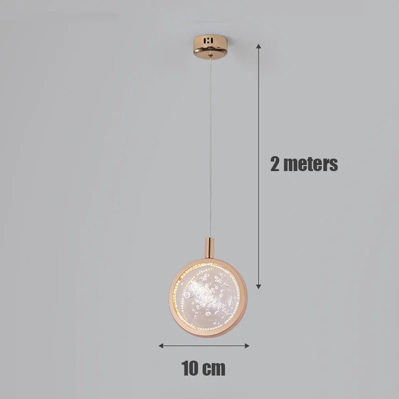 suspension led design pour intérieur de salon