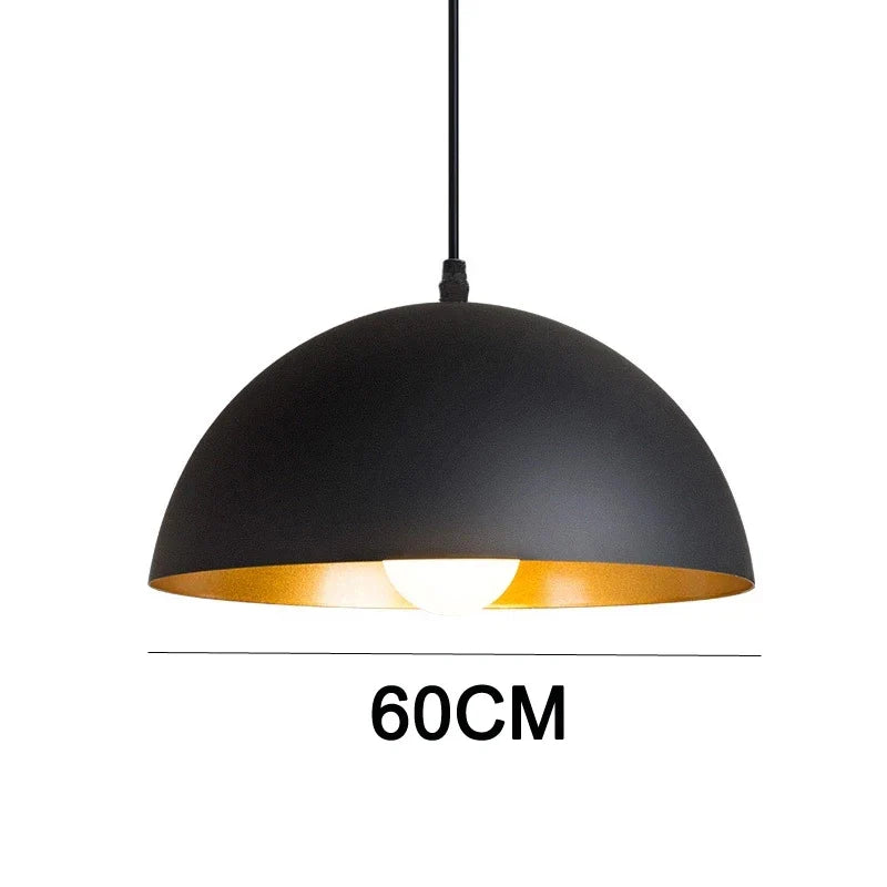 lustre industriel rétro led en fer nordique suspension éclairage