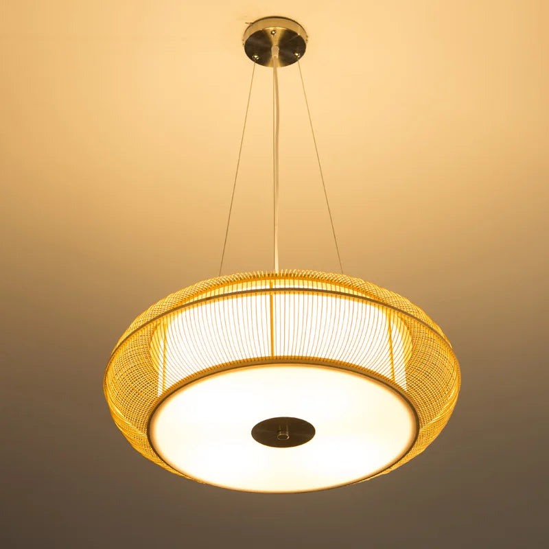 Plafonnier de Style chinois plafonnier en bois grande taille salon chambre lumière Foyer luminaires de cuisine lumières 45/50/60 cm