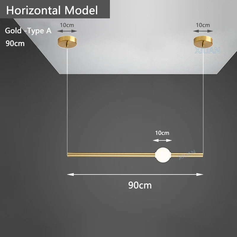 suspension horizontales modernes pour table à manger