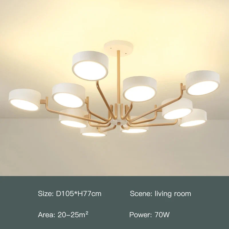 lustre moderne simple pour éclairage intérieur design élégant