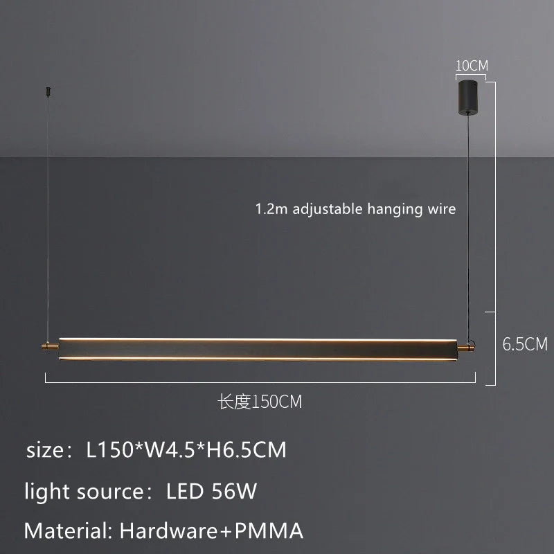 suspension moderne à led pour décoration intérieure élégante