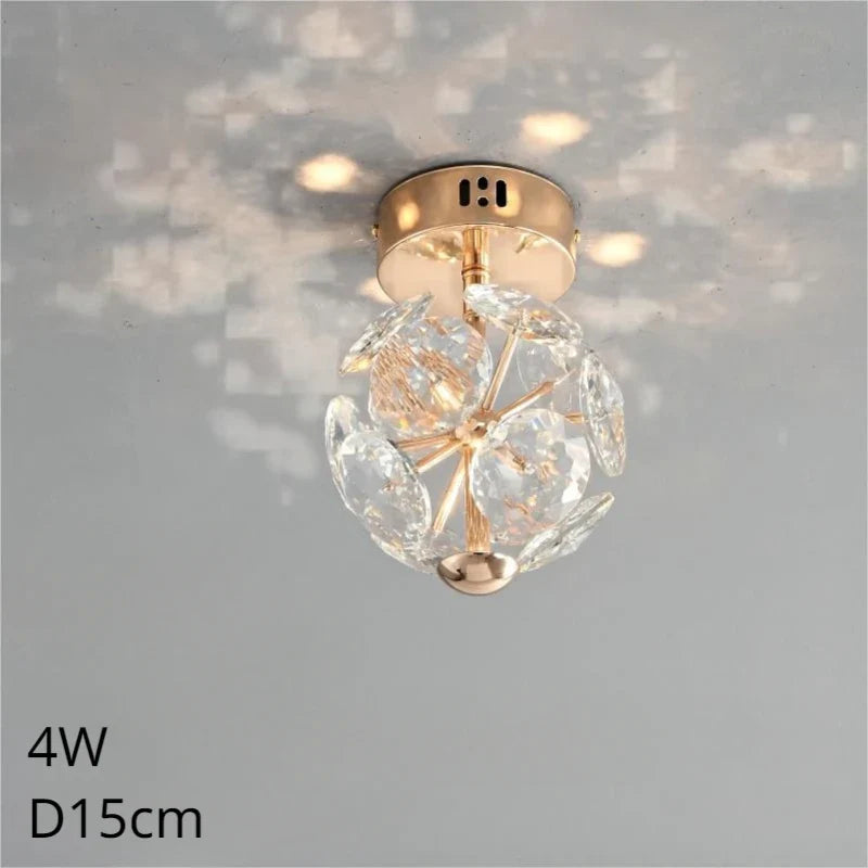 suspension moderne de luxe avec design en diamant lumineux