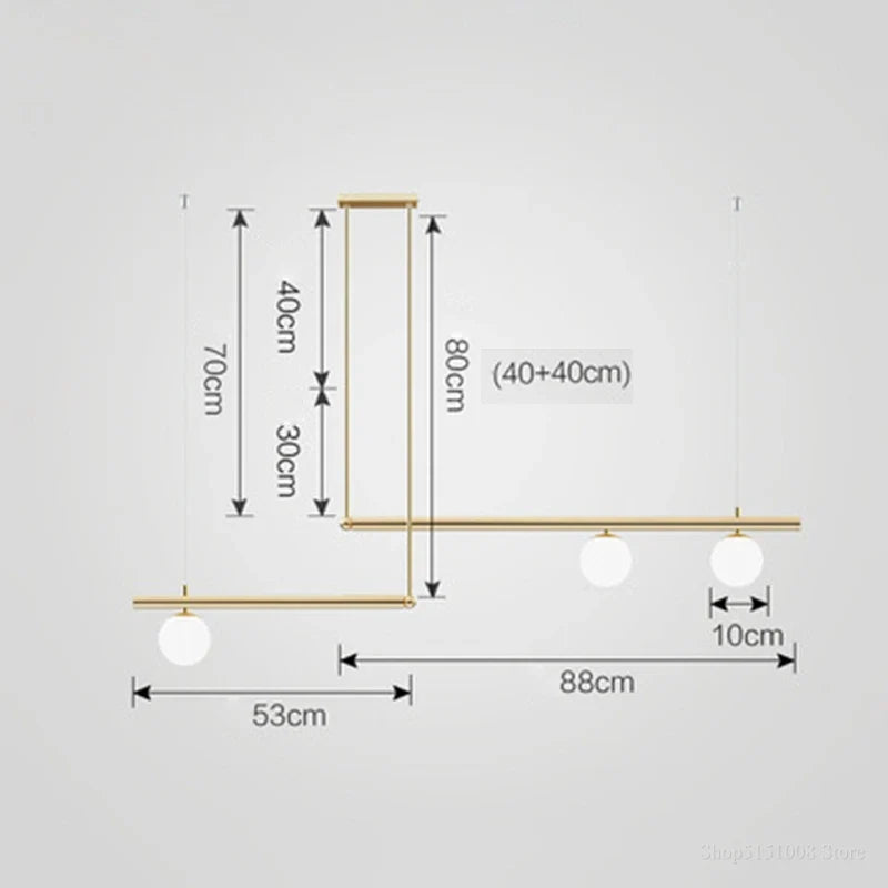lustre design moderne abat-jour verre nordique éclairage bar luminaire suspendu