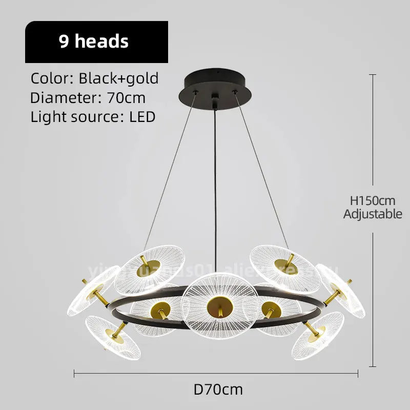lustre moderne pour éclairage intérieur design élégant