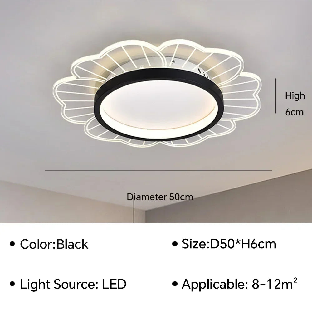 lustre moderne à leds pour décoration intérieure maison