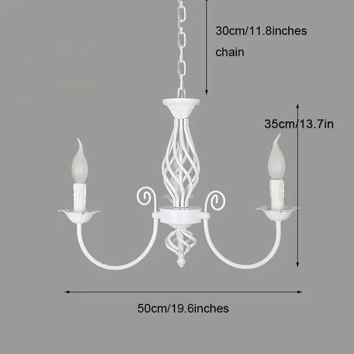 Lustre au Style européen à bougies moderne LED