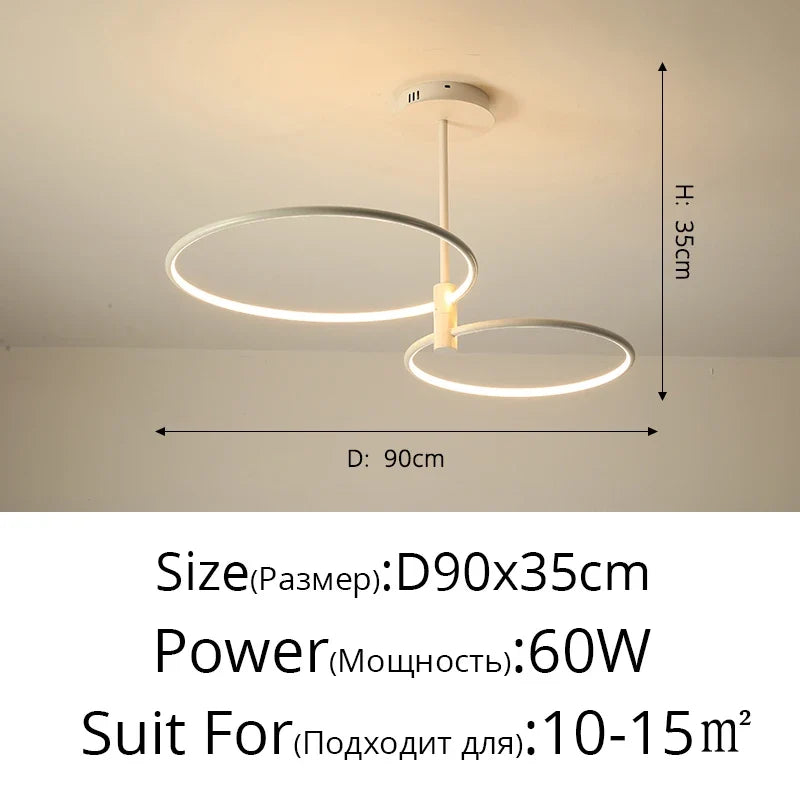 lustre led créatif moderne de luxe pour éclairage intérieur