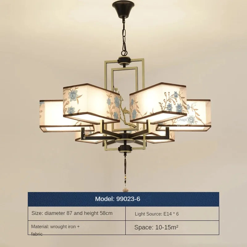 lustre chinois suspendu style moderne pour une ambiance simple