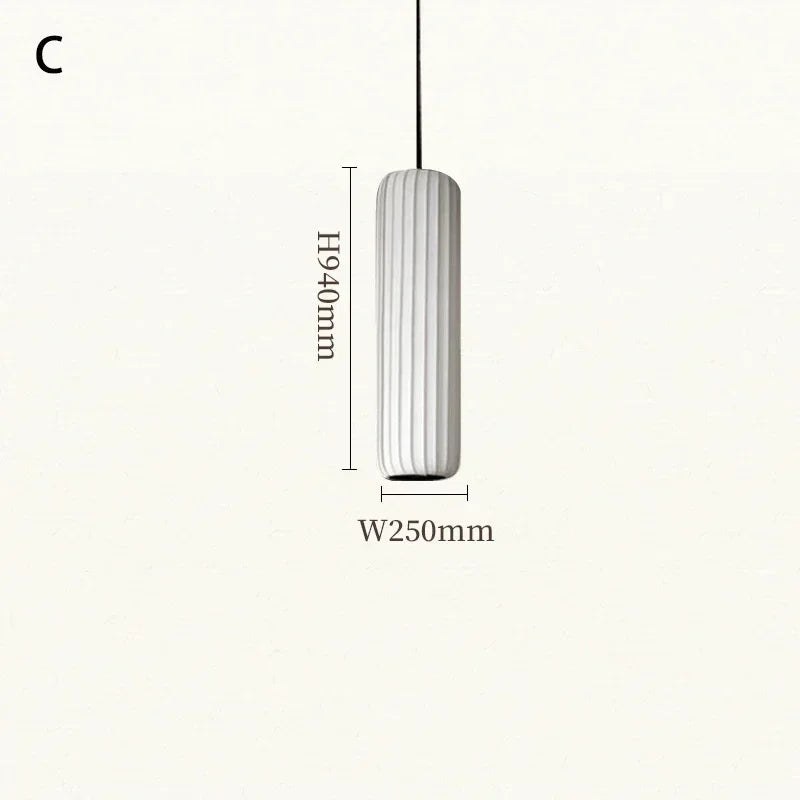 suspension en tissu japonais luminaires artistiques modernes minimalistes