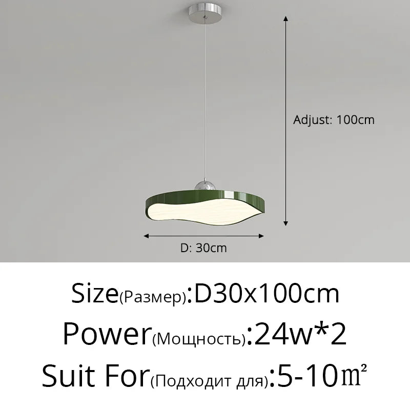 lustre rond moderne minimaliste protection des yeux