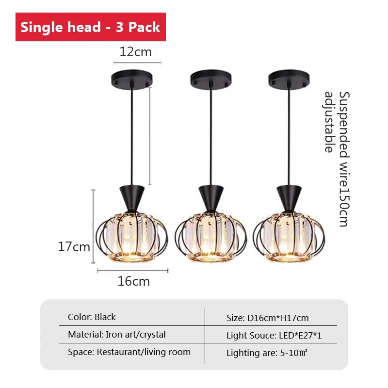 lustre moderne en cristal pour éclairage décoratif élégant