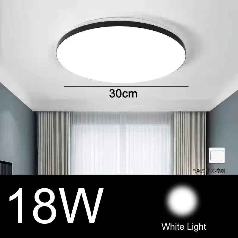 plafonnier led moderne ultra mince en acrylique pour un éclairage élégant