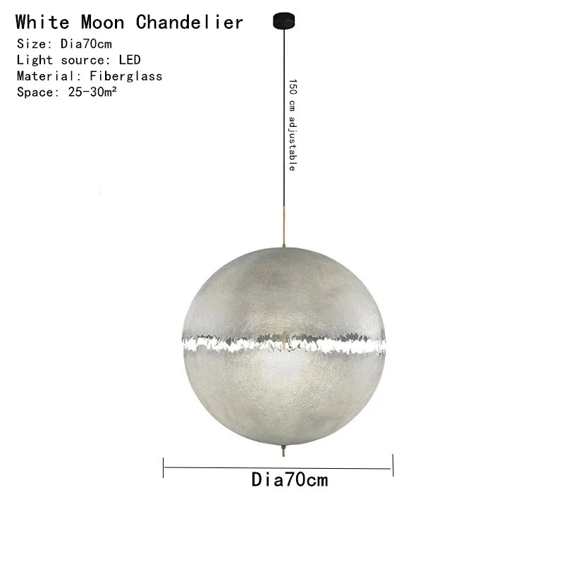 Suspension design boule en forme de lune