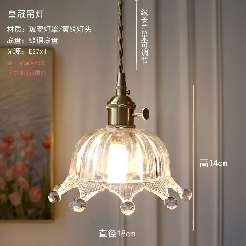 suspension en verre au design nordique moderne pour intérieur élégant