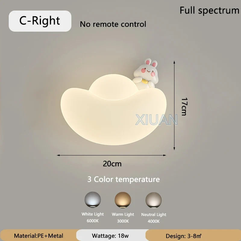 applique murale créative lingot d'or protection des yeux lion chat lapin