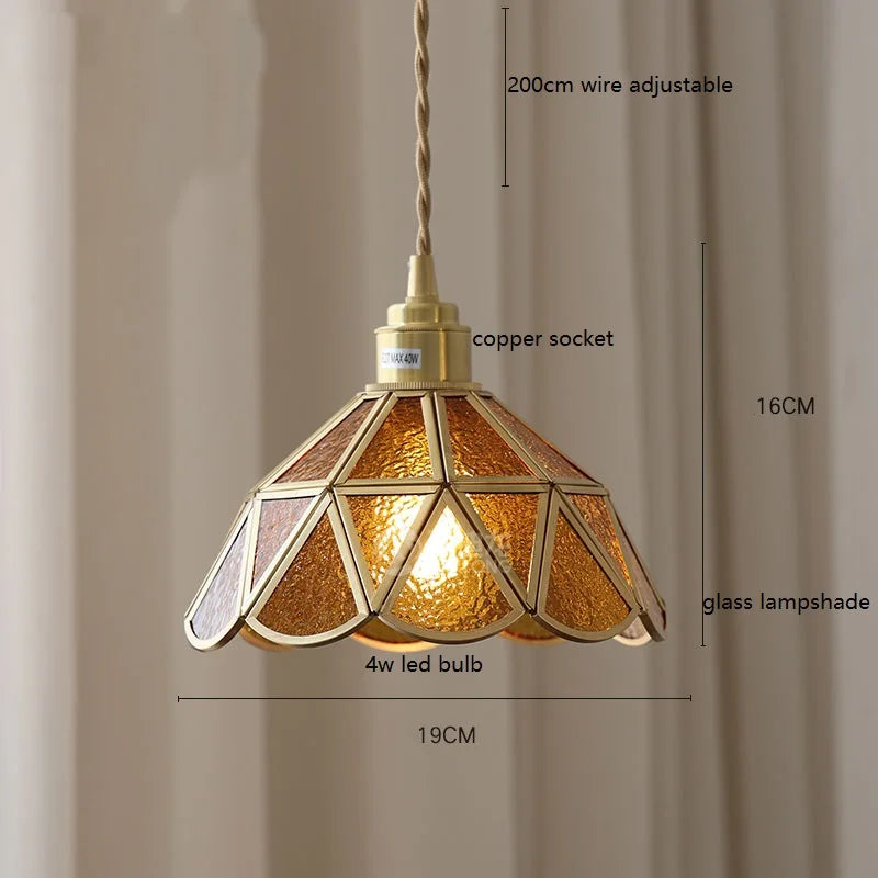 iwhd lampe à main led moderne en verre cuivre papillon