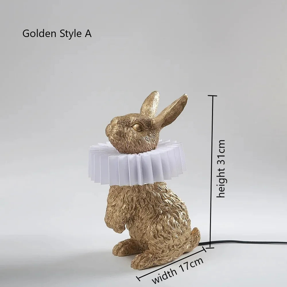 lampe de bureau lapin adorable à led pour enfants