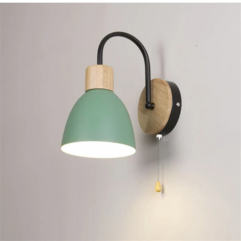 applique nordique moderne macaron avec interrupteur led décoration maison