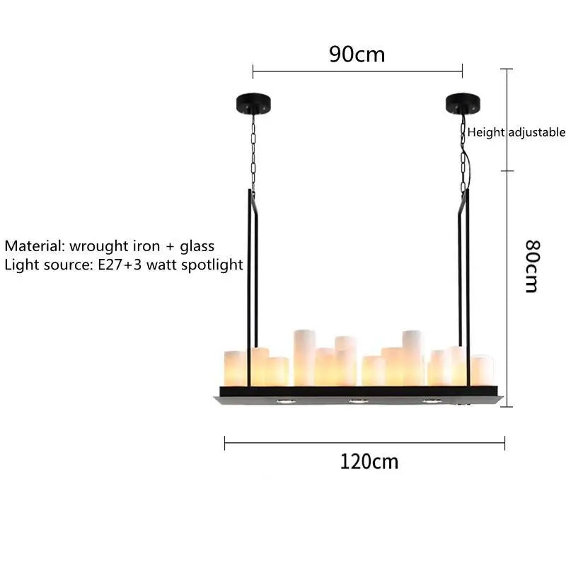 Nordique luxe salle à manger lustre intérieur salon table à manger lampes en verre simple cuisine île LED lustre éclairage