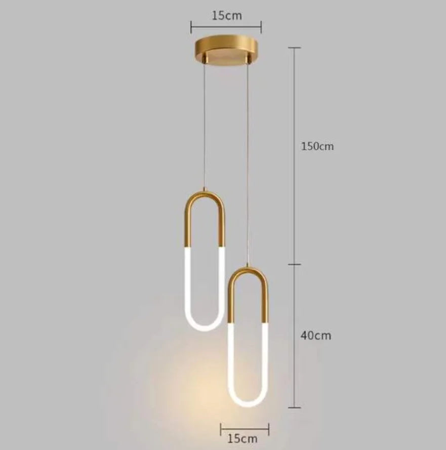suspension design nordique moderne imperméable led décorative