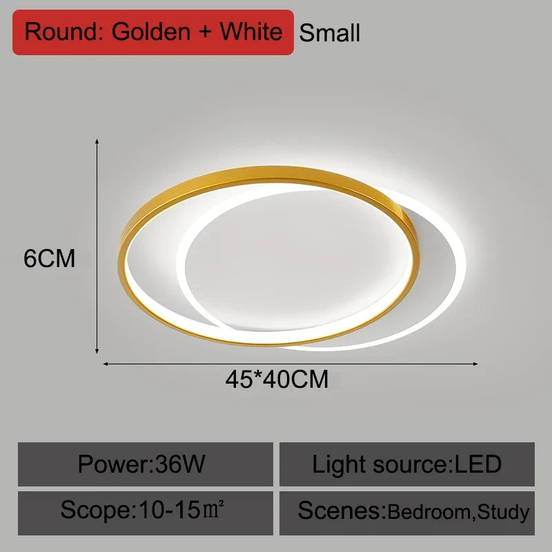 plafonnier led ultra mince moderne avec télécommande luminaria