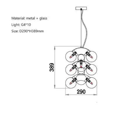 suspension nordique ballon luminaire design pour décoration intérieure