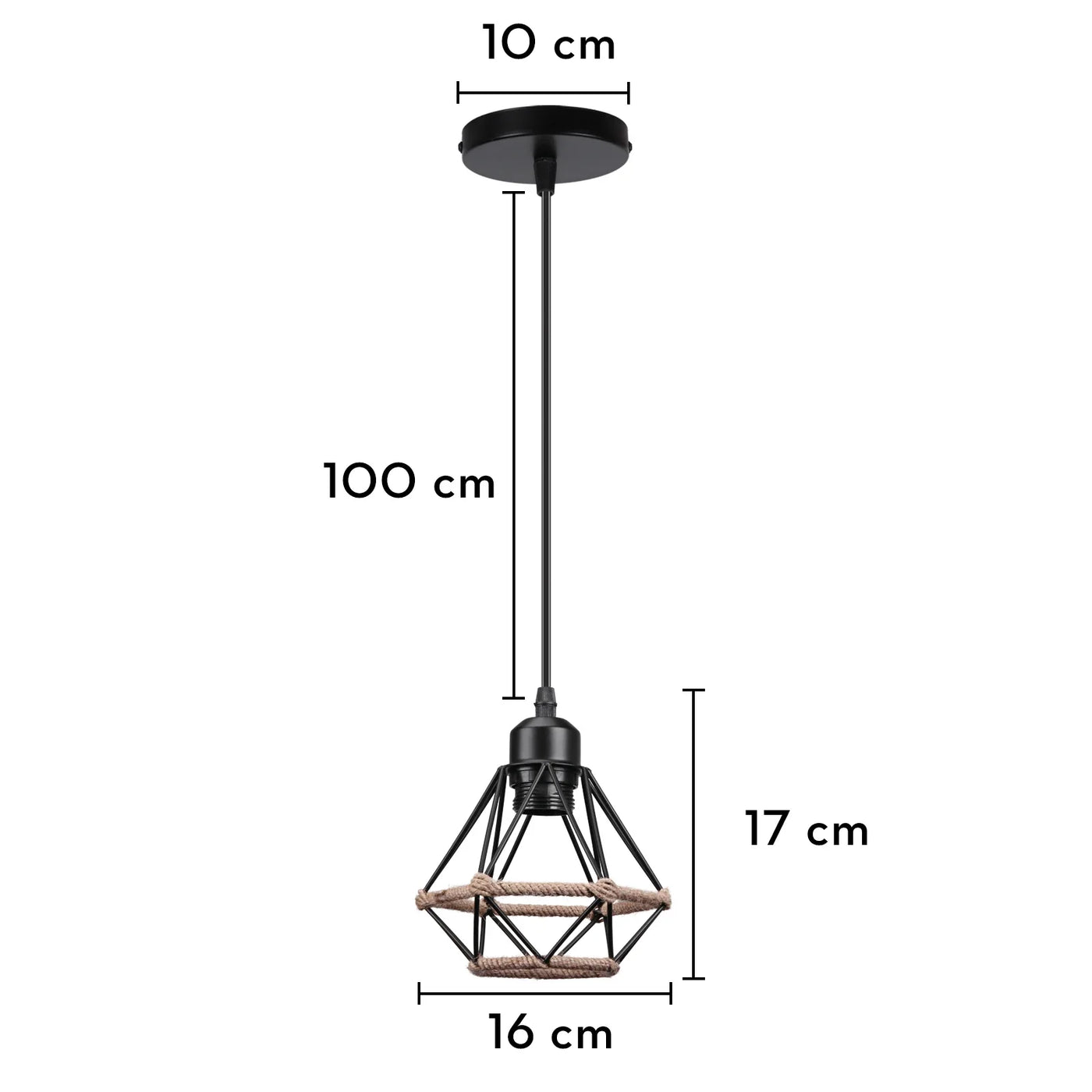plafonnier encastré rustique industriel vintage en métal pour intérieur créatif