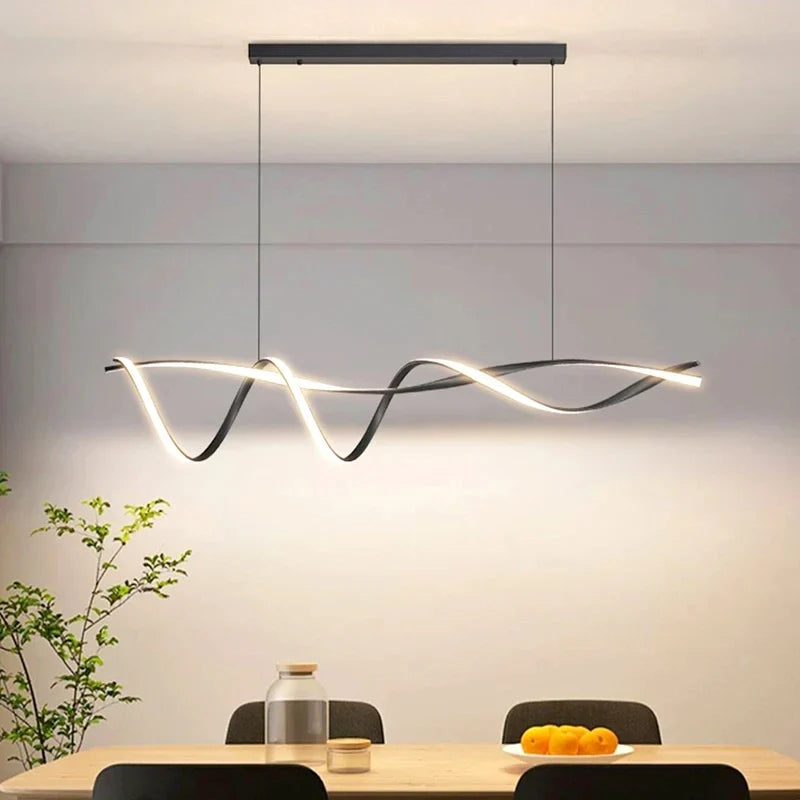 lustre moderne en verre pour éclairage intérieur