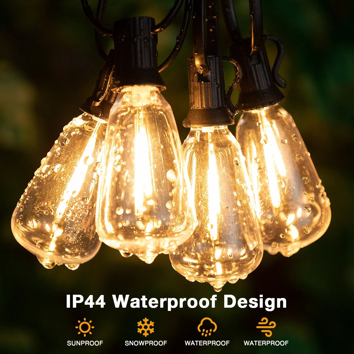 guirlande lumineuse led connectable pour extérieur étanche incassable jardin
