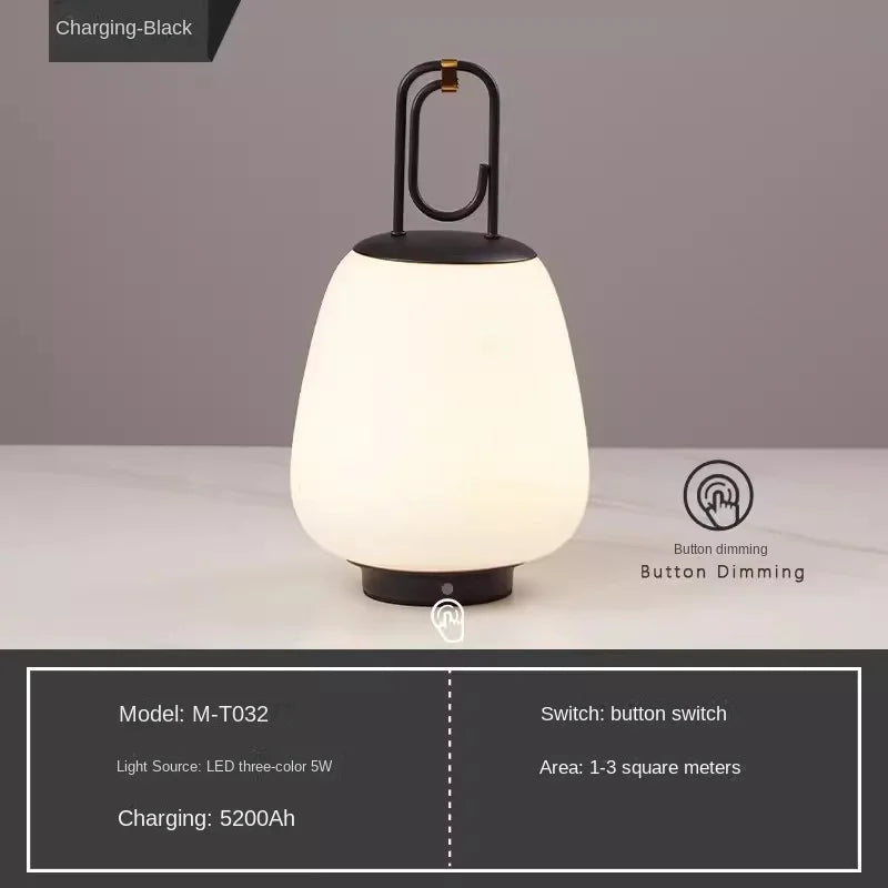 lampe de table rechargeable nordique design pour divers espaces