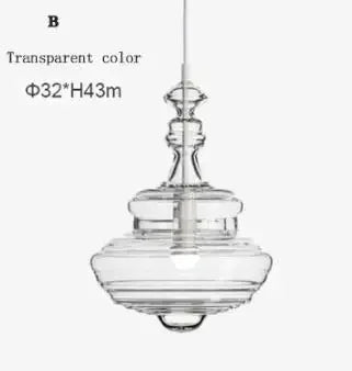 suspension industrielle vintage en verre pour éclairage artistique
