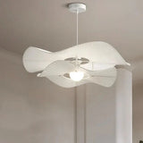 lustre Design nordique tissu LED lumières chambre salon salle à manger décoration maison fleur