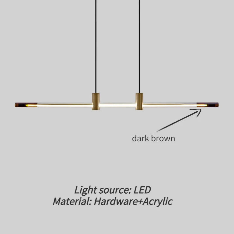 lustre minimaliste à LED pour bars et restaurants modernes
